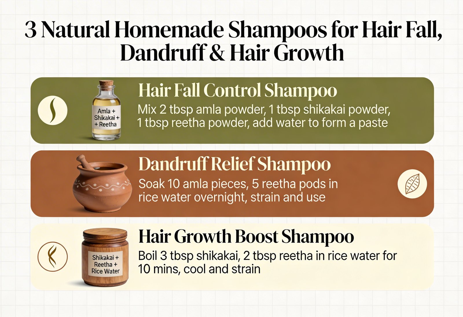 You are currently viewing 3 Powerful DIY Natural Shampoos That Actually Work for Hair Fall, Dandruff & Growth